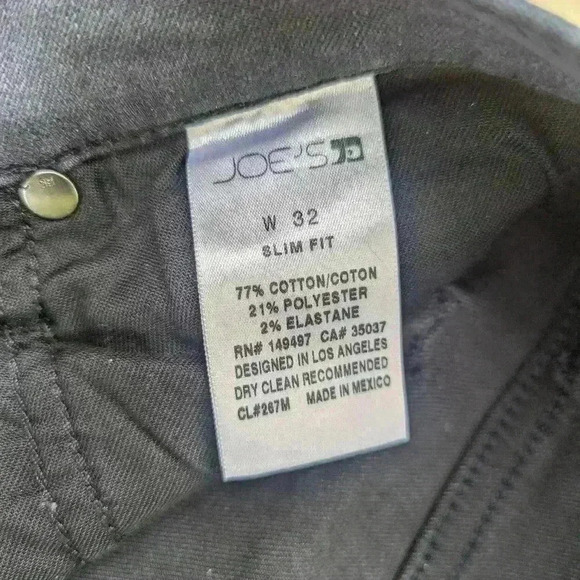 ❤️ JOE'S Mens Slim Fit Stretch Waist Jeans Size 32 like new condition - Picture 2 of 7